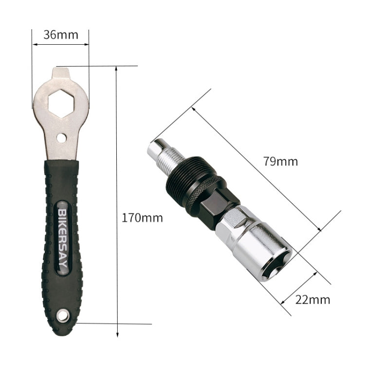 BIKERSAY Bicycle Disc Crank Rama Removal Tool, Model: BT015ST - Maintenance tools by BIKERSAY | Online Shopping South Africa | PMc TechLife | Buy Now Pay Later Mobicred