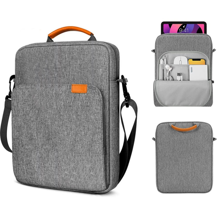 Vertical Laptop Bag Handheld Shoulder Crossbody Bag, Size: 13 Inch(Light Gray) - 13.3 inch by PMC TechLife | Online Shopping South Africa | PMC TechLife