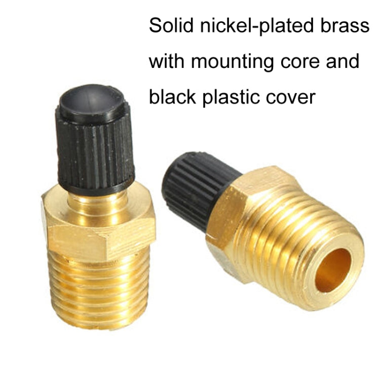 5PCS 1/8 NPT Threaded Nozzles Solid Nickel-Plated Brass Fuel Tank Filling Valve For Air Compressor - Inflatable Pump by PMC TechLife | Online Shopping South Africa | PMC TechLife