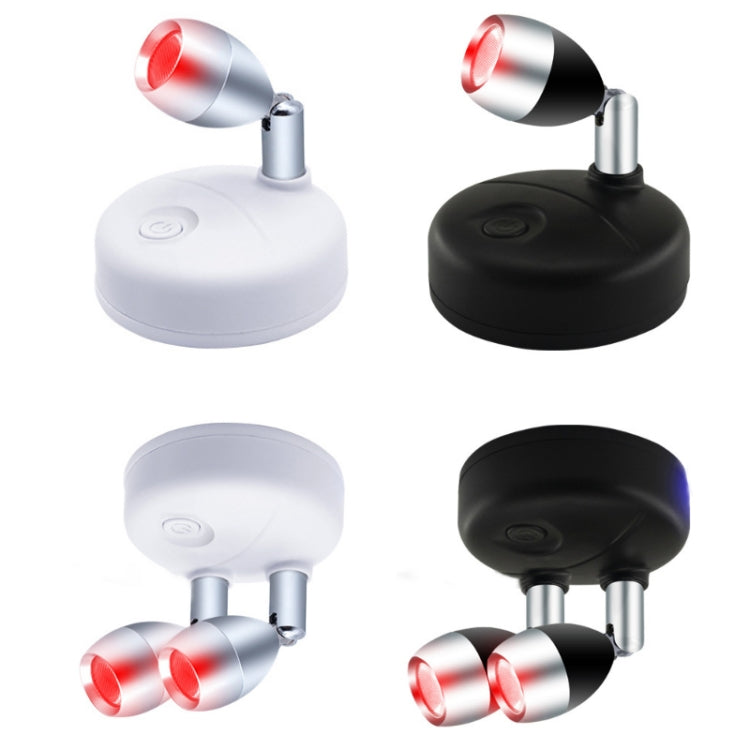 C1556 Single Head 2 Lights Wireless RGB Remote Control Cabinet Ambient Spotlight - Novelty Lighting by PMC TechLife | Online Shopping South Africa | PMC TechLife | Buy Now Pay Later Mobicred