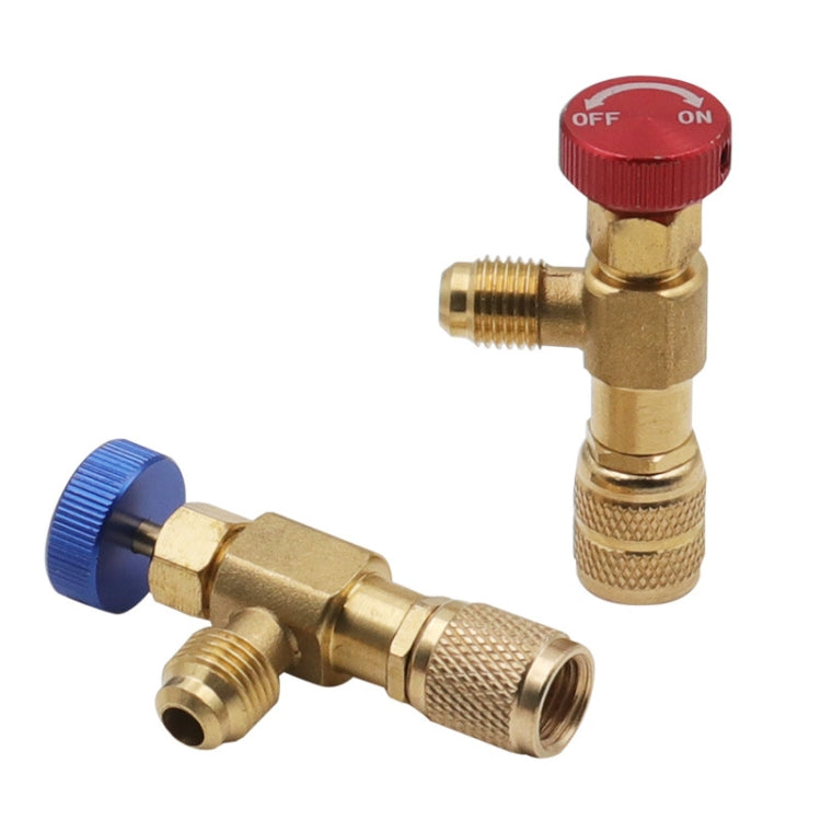 Air Conditioner Fluoridation Safety Valve Refrigerant Filling Connector(Side R22 Bottom R410) - Air Conditioning System by PMC Jewellery | Online Shopping South Africa | PMC Jewellery