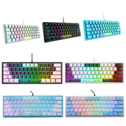 ZIYOULANG K61 62 Keys Game RGB Lighting Notebook Wired Keyboard, Cable Length: 1.5m(Blue) - Wired Keyboard by ZIYOULANG | Online Shopping South Africa | PMC Jewellery