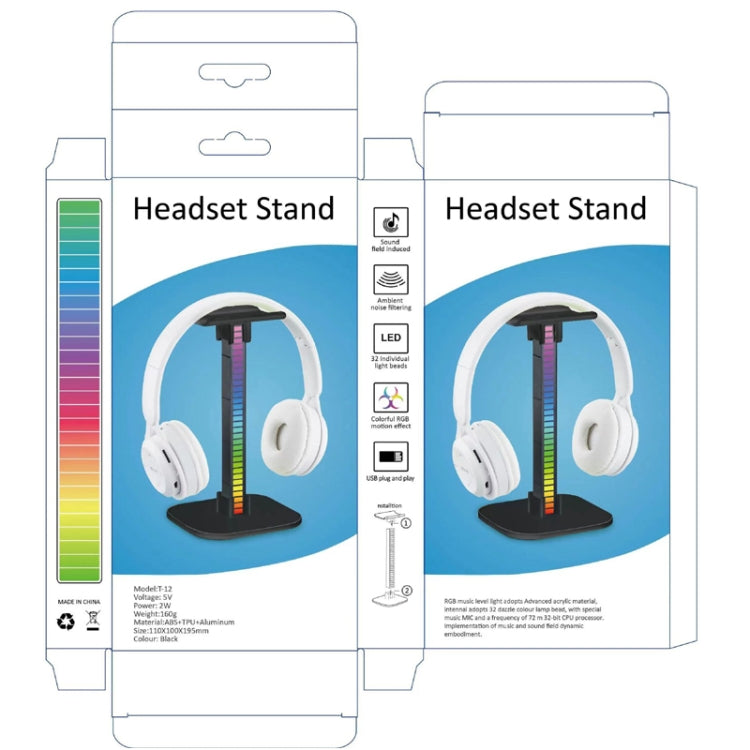 Ajazz Detachable RGB Glowing Game Headset Stand USB Pickup Lamp, Style: RGB Model - Headset Stand by Ajazz | Online Shopping South Africa | PMC TechLife