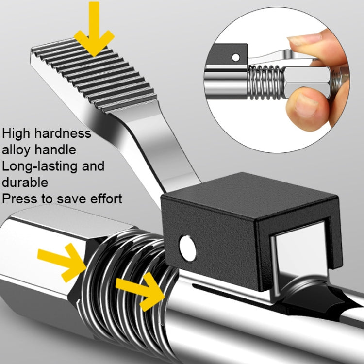 PC002 Lock Clamp Type High Pressure Grease Nozzle, Style: Butter Mouth+10 Straight Heads - Other Tools by PMC TechLife | Online Shopping South Africa | PMC TechLife | Buy Now Pay Later Mobicred