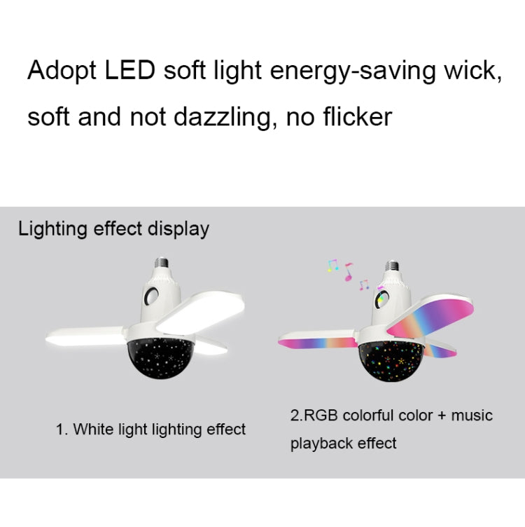 ZSCPH-001 40W Multifunctional Bluetooth RGB Colorful Three-Leaf Music Atmosphere Light, Size: L (Star) - Smart Light Bulbs by PMC TechLife | Online Shopping South Africa | PMC TechLife | Buy Now Pay Later Mobicred