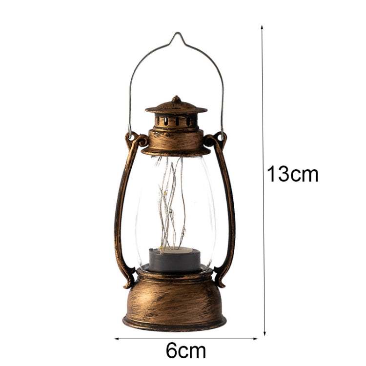 Retro Lantern Table Decoration Christmas Scene Decoration Simulation Oil Lamp(Bronze) - Decoration Lamps by PMC TechLife | Online Shopping South Africa | PMC TechLife