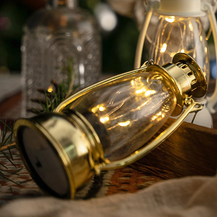 Retro Lantern Table Decoration Christmas Scene Decoration Simulation Oil Lamp(Bronze) - Decoration Lamps by PMC TechLife | Online Shopping South Africa | PMC TechLife