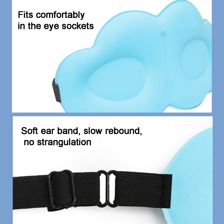 3D Cloud Eye Mask Ice Silk Slow Rebound Memory Foam Sleep Comfort Eye Mask(Purple) - free shipping - PMC TechLife - Order now!
