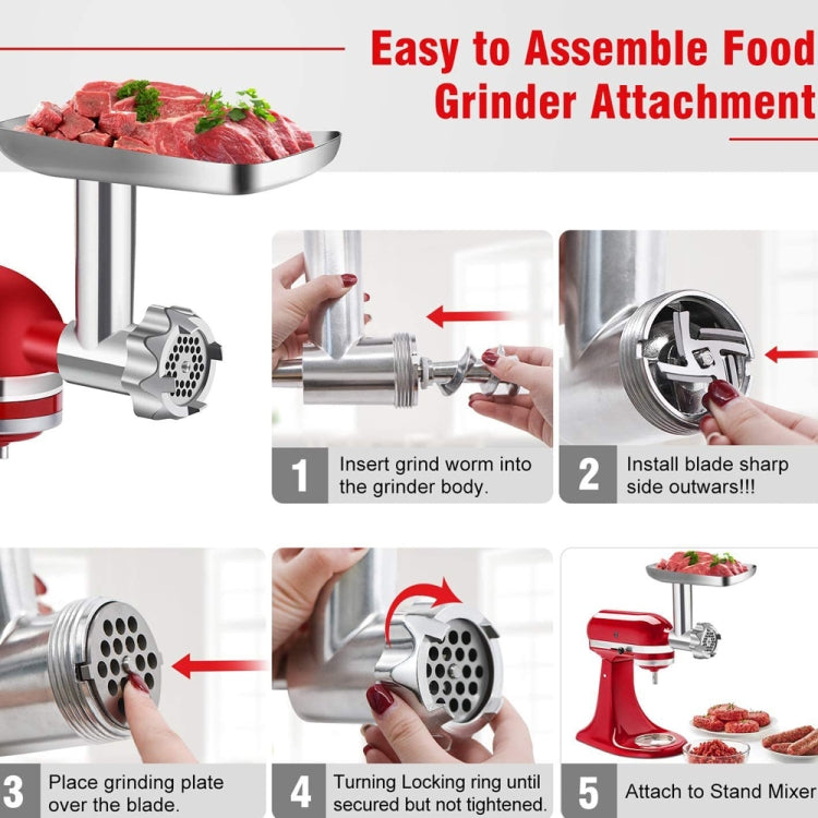 KA-09 For KitchenAid Minced Meat Head Minced Meat And Noodle Machine General Accessories(As Sohow) - Kitchen Machine Accessories & Parts by PMC TechLife | Online Shopping South Africa | PMC TechLife | Buy Now Pay Later Mobicred
