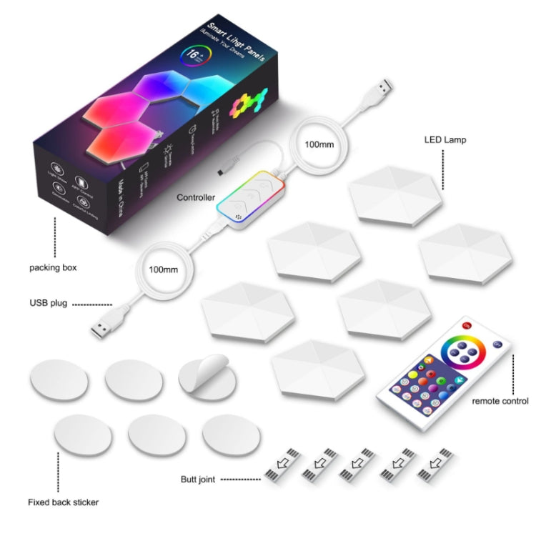 Gaming Ambient Light Smart Chiclet Backdrop Quantum Wall Light, Versions: Bluetooth(6 PCS/Set) - Novelty Lighting by PMC TechLife | Online Shopping South Africa | PMC TechLife | Buy Now Pay Later Mobicred