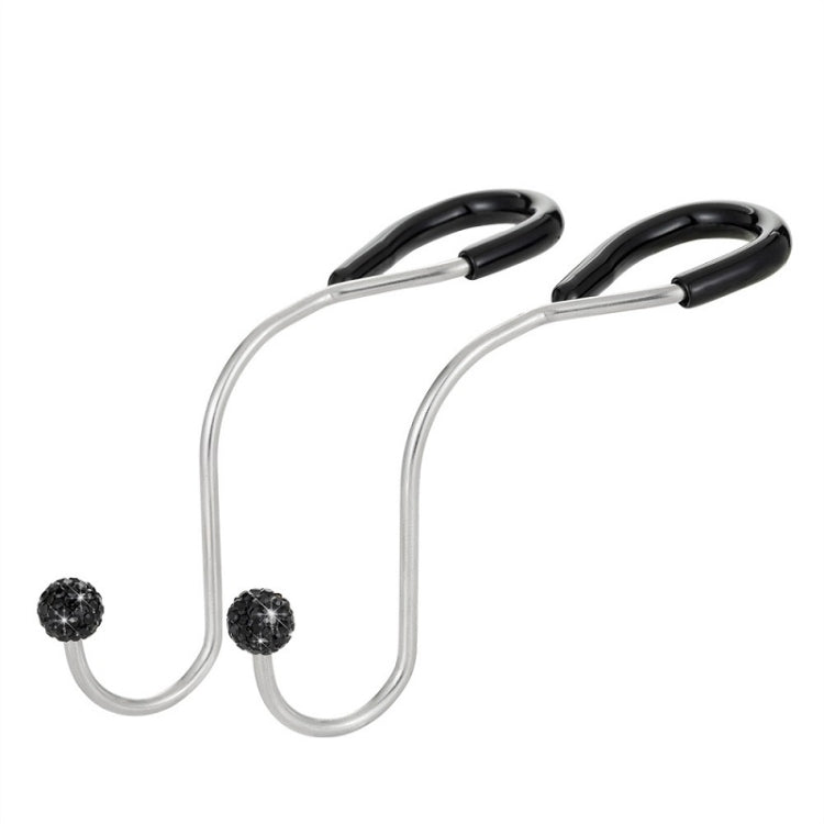 Multifunctional Car Seat Hooks With Diamond Inlay(Black) - Auto Fastener & Clips by PMC TechLife | Online Shopping South Africa | PMC TechLife | Buy Now Pay Later Mobicred