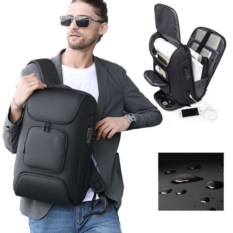 BANGE  BG-7216plus Antitheft Waterproof Travel Men Backpack 15.6 Inch Laptop Bag(Grey) - free shipping - PMC Jewellery - Order now!