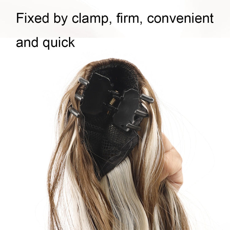 P96 Clip-On Wig Long Ponytail Water Ripple Long Curly Wig(18B) - free shipping - PMC TechLife - Order now!