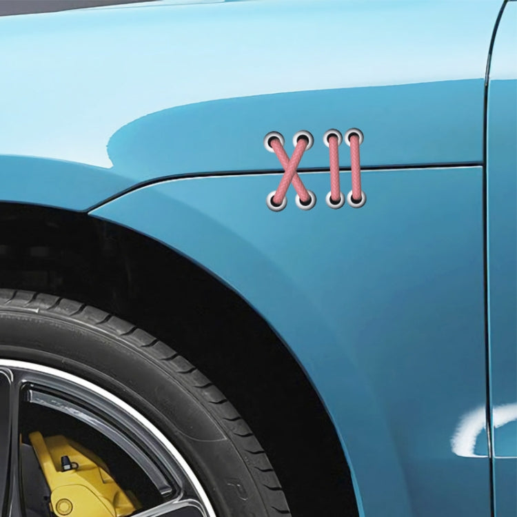 10pcs Shoelace Car Sticker Body Cover Up Scratch Patch Sticker(Red Cross) - Decorative Sticker by PMC TechLife | Online Shopping South Africa | PMC TechLife | Buy Now Pay Later Mobicred