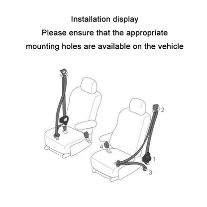 Universal 3-point Car Retrofit Seat Belt With Emergency Locking(Iron Bar Latch) - Seat Belts & Padding by PMC Jewellery | Online Shopping South Africa | PMC Jewellery | Buy Now Pay Later Mobicred