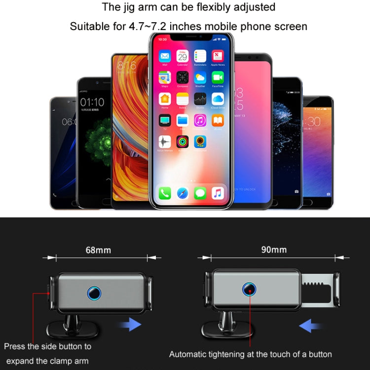 Car Air Outlet Smart Navigation Electric Mobile Phone Holder, Color: 660 Gray - Car Holders by PMC TechLife | Online Shopping South Africa | PMC TechLife | Buy Now Pay Later Mobicred