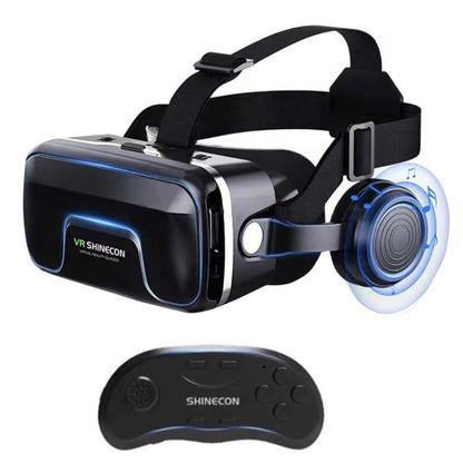 VRSHINECON G04EA+B01 Handle 7th VR Glasses 3D Virtual Reality Game Digital Glasses With Headset - VR Headset by VRSHINECON | Online Shopping South Africa | PMC Jewellery | Buy Now Pay Later Mobicred