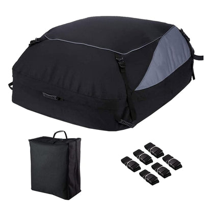 600D Oxford Cloth Car Luggage Bag Outdoor SUV Foldable Roof Bag, Size: L: 160 x 110 x 45cm(Black+Gray) - Roof Racks by PMC Jewellery | Online Shopping South Africa | PMC Jewellery | Buy Now Pay Later Mobicred