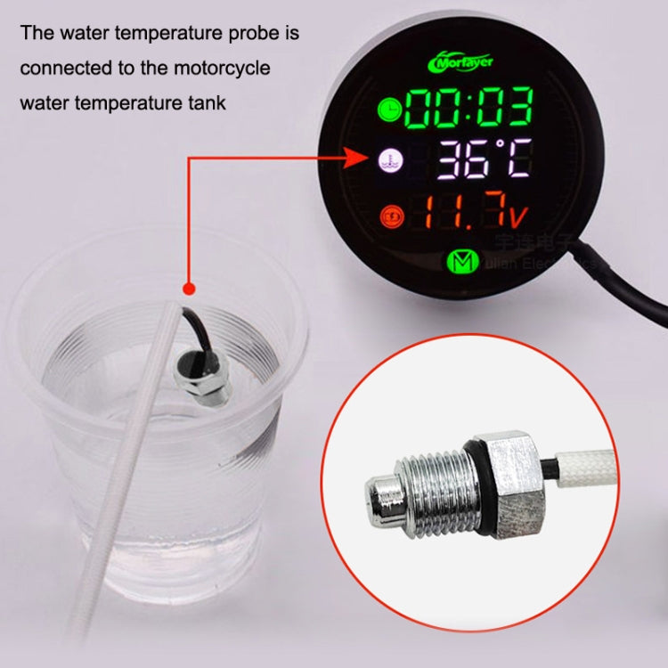 Morfayer YL-M05 5 In 1 Water Temperature Model 9-24V LED Night Vision Motorcycle Modification Instrument - Electrical Instruments by PMC TechLife | Online Shopping South Africa | PMC TechLife | Buy Now Pay Later Mobicred