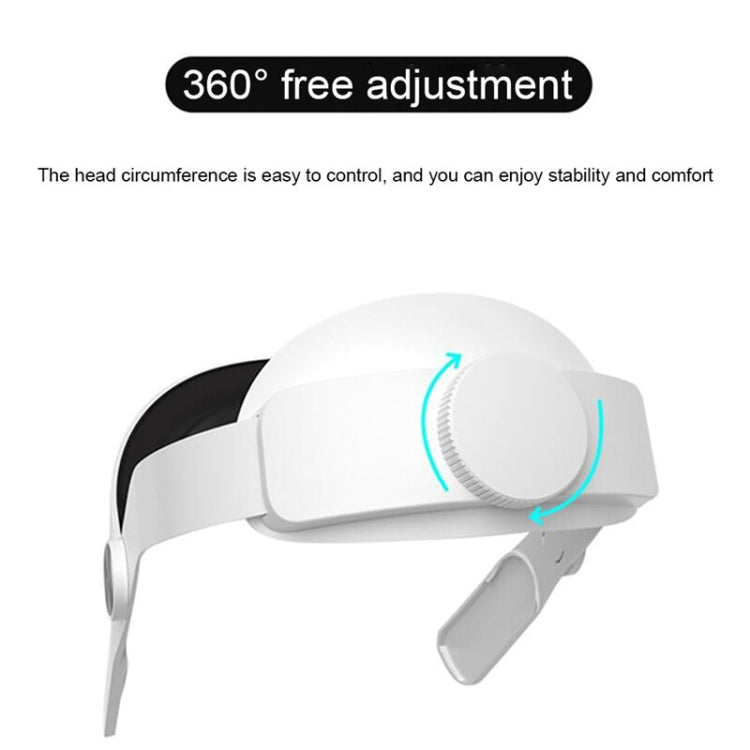 For Oculus Quest 2 VR SHINECON OS01 Adjustable All -In -One Head Strap VR Accessories(White) - VR Accessories by PMC TechLife | Online Shopping South Africa | PMC TechLife | Buy Now Pay Later Mobicred