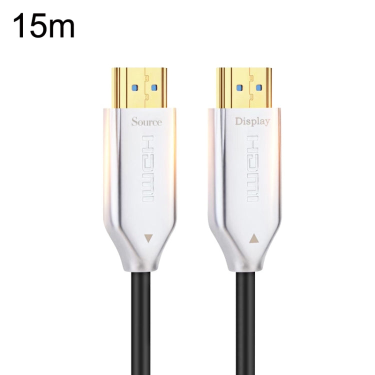 2.0 Version HDMI Fiber Optical Line 4K Ultra High Clear Line Monitor Connecting Cable, Length: 15m(White) - Cable by PMC Jewellery | Online Shopping South Africa | PMC Jewellery