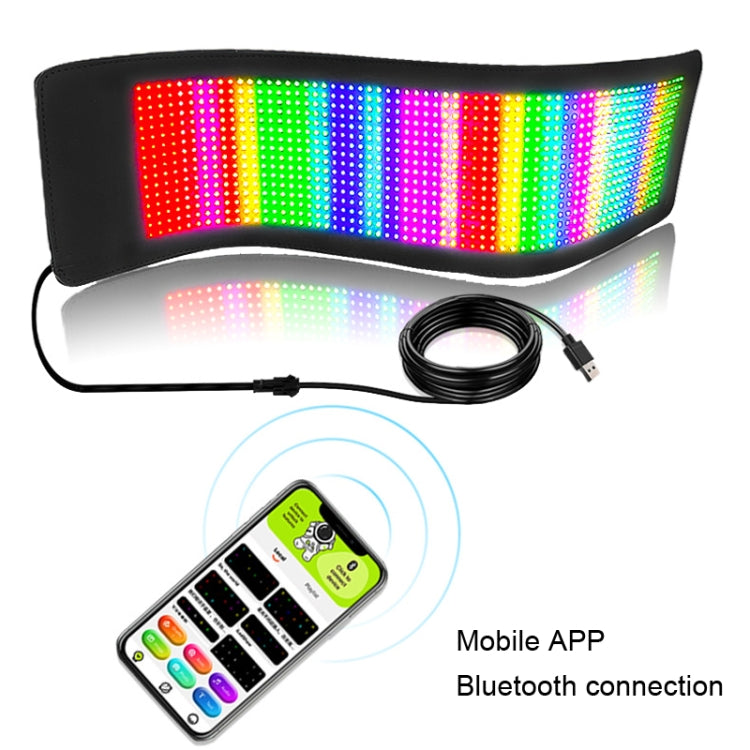 S1696RGB 672x122mm Car LED Flexible Display Cell Phone APP Control Bluetooth Connection - free shipping - PMC TechLife - Order now!