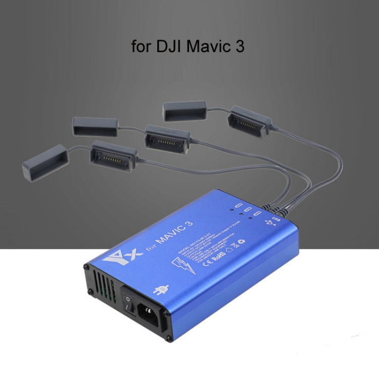 for DJI Mavic 3 YX 1 to 5 Charger With Switch(EU Plug) - Charger by PMC TechLife | Online Shopping South Africa | PMC TechLife