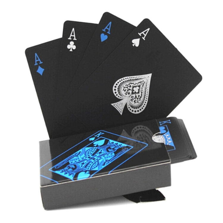 2pairs 54pcs Waterproof Plastic Poker Table Games Cards PVC Magic Playing Cards(Blue) - Gambling by PMC Jewellery | Online Shopping South Africa | PMC Jewellery