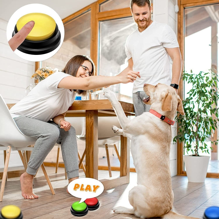 Pet Communication Button Dog Vocal Box Recording Vocalizer, Style: Recording Model(White) - Training Aids by PMC TechLife | Online Shopping South Africa | PMC TechLife | Buy Now Pay Later Mobicred