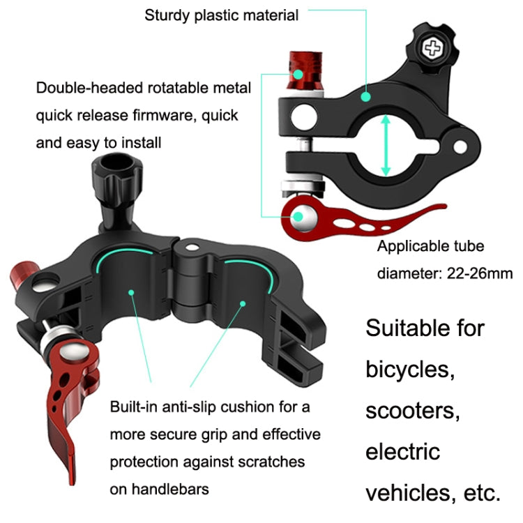For DJI Mini 3 Pro / RC1 Sunnylife MM3-ZJ400 Remote Control Shooting Camera Bicycle Clip(Black) - free shipping - PMC TechLife - Order now!