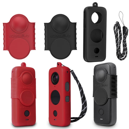 For Insta360 One X2 Sunnylife ST-Q9420 Silicone Protective Case Red Lens Screen Case - Case & Bags by Sunnylife | Online Shopping South Africa | PMC Jewellery | Buy Now Pay Later Mobicred
