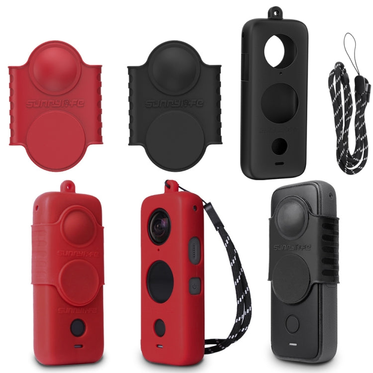 For Insta360 One X2 Sunnylife ST-Q9420 Silicone Protective Case Black Lens Screen Case - free shipping - PMC TechLife - Order now!