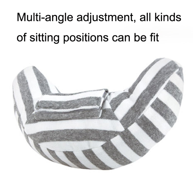 2pcs Children Neck Headrest Comfortable Shoulder Cover Car Neck Guard Pillow(Blue Gray Strip) - Seat Accessories by PMC Jewellery | Online Shopping South Africa | PMC Jewellery | Buy Now Pay Later Mobicred