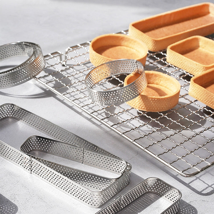 BN1006 Stainless Steel Mousse Circle Thickened Perforated Cake Mold DIY Baking Tools, Specification: Round 3.5 inches - free shipping - PMC TechLife - Order now!