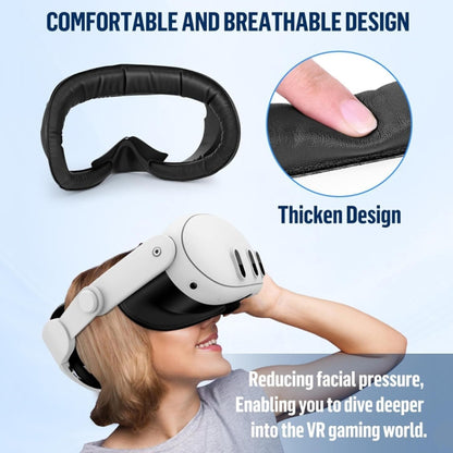 For Meta Quest 3 Upgraded Face Cushion PU Foam Facial Interface & Face Cover Pad - VR Accessories by PMC Jewellery | Online Shopping South Africa | PMC Jewellery