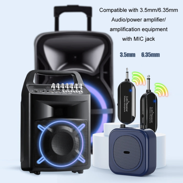 1 for 2 6.35mm Interface Wireless Head-Mounted Condenser Microphone Anti-Howling Loudspeaker - Microphone by PMC TechLife | Online Shopping South Africa | PMC TechLife | Buy Now Pay Later Mobicred