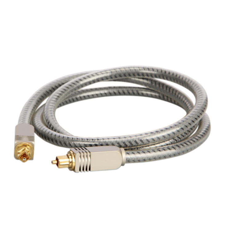 EMK YL/B Audio Digital Optical Fiber Cable Square To Square Audio Connection Cable, Length: 10m(Transparent Gray) - free shipping - PMC Jewellery - Order now!