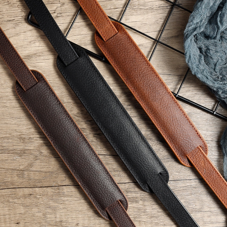 Outdoor Photography Cowhide Leather Camera Shoulder Hanging Neck Winding Strap, Spec: Top-layer (Coffee) - Camera Strap by PMC TechLife | Online Shopping South Africa | PMC TechLife | Buy Now Pay Later Mobicred