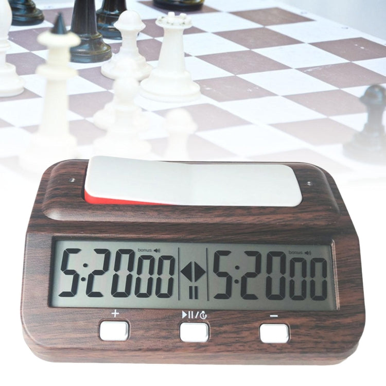 HQT101w Plastic Chess Clock Go Chess Timer(Wood Grain) - Alarm Clocks by PMC TechLife | Online Shopping South Africa | PMC TechLife | Buy Now Pay Later Mobicred