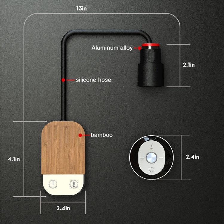 2700-6500K LED Bedside Table Lamp Eye Protection Magnetic Suction Night Light Wall Lamp(White) - Desk Lamps by PMC Jewellery | Online Shopping South Africa | PMC Jewellery | Buy Now Pay Later Mobicred