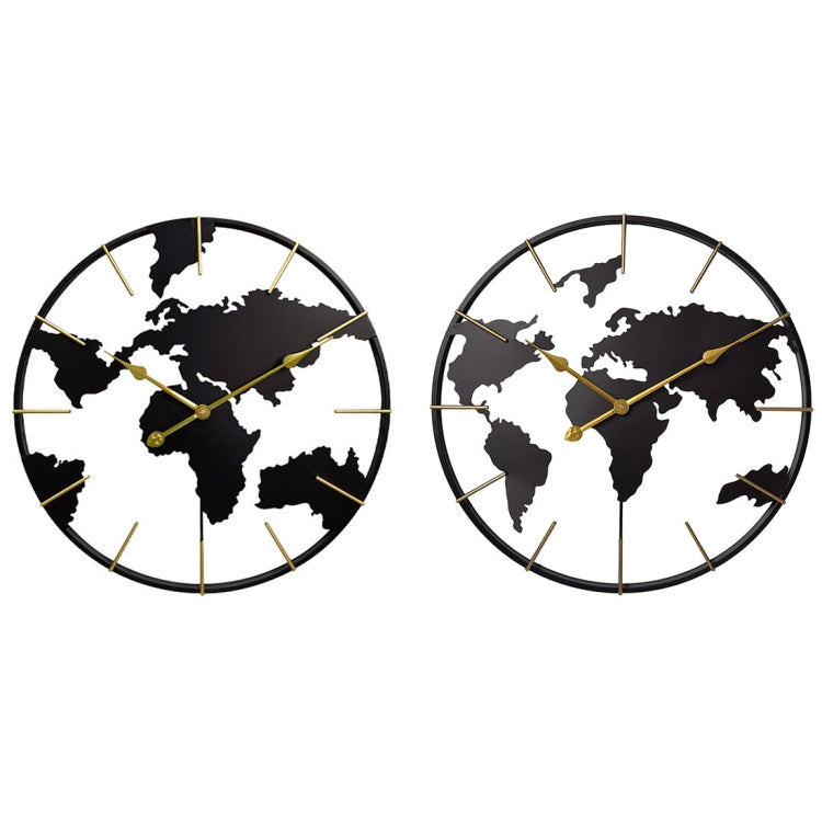 0818 3D Stereo World Map Art Wall Decoration Clock Round Wall Clock(Style 1) - Wall Clock by PMc TechLife | Online Shopping South Africa | PMc TechLife | Buy Now Pay Later Mobicred