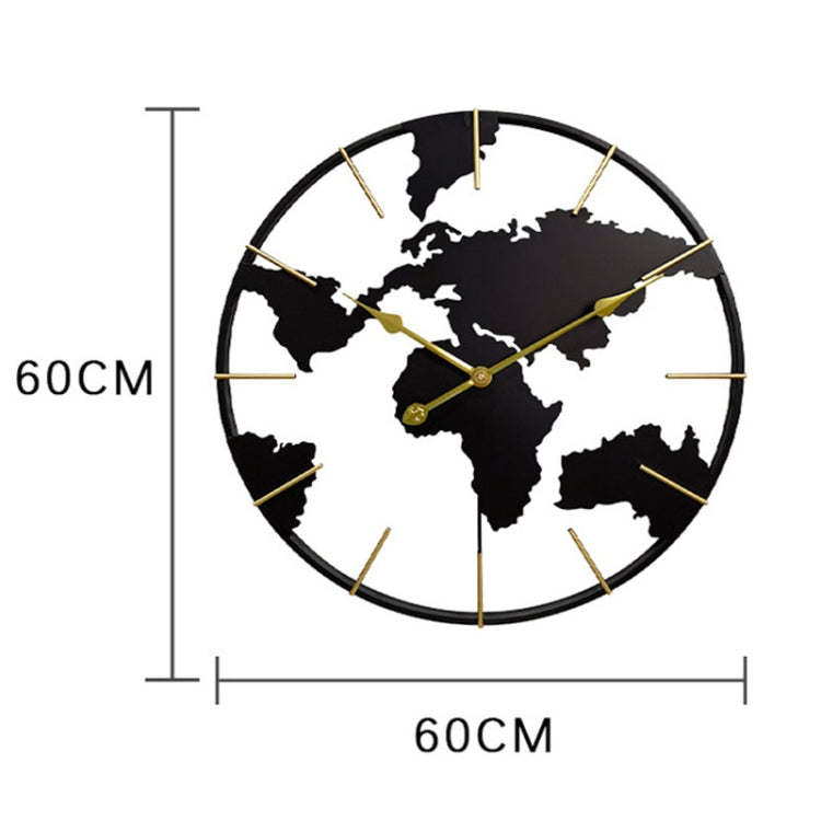0818 3D Stereo World Map Art Wall Decoration Clock Round Wall Clock(Style 1) - Wall Clock by PMc TechLife | Online Shopping South Africa | PMc TechLife | Buy Now Pay Later Mobicred