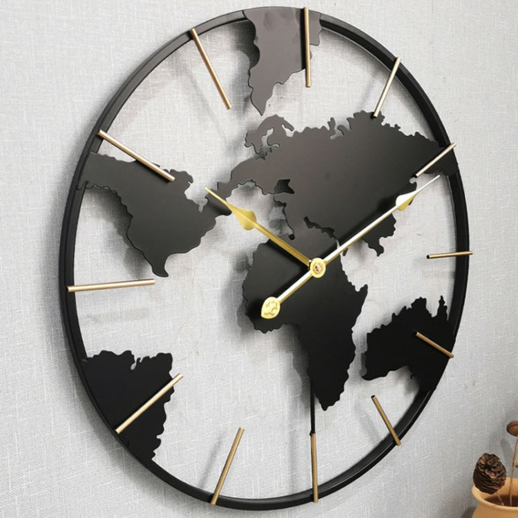 0818 3D Stereo World Map Art Wall Decoration Clock Round Wall Clock(Style 1) - Wall Clock by PMc TechLife | Online Shopping South Africa | PMc TechLife | Buy Now Pay Later Mobicred
