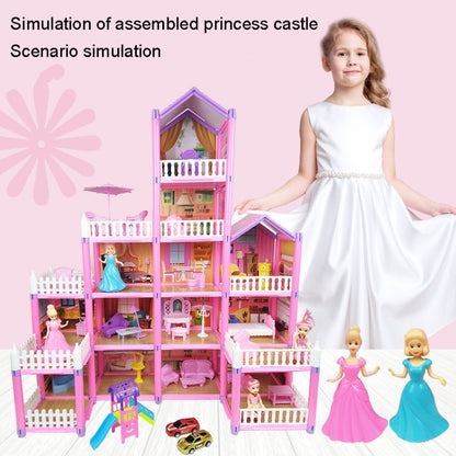 DSJ55 162pcs/set Children Passing Domestic Toy Doll House Princess Castle Set Simulation Disguise House - Pretend Play Toys by PMC Jewellery | Online Shopping South Africa | PMC Jewellery