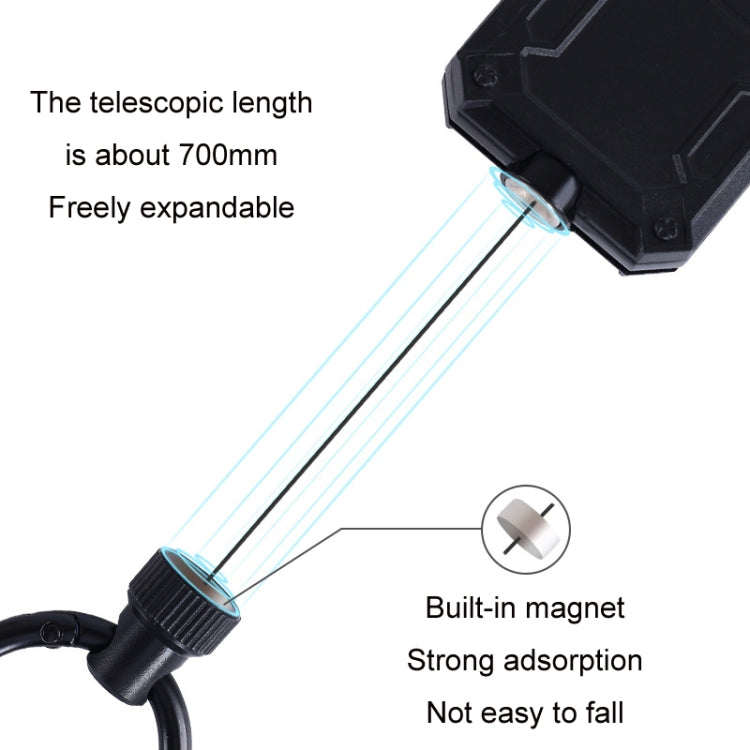 Telescopic Easy-to-pull Keychain Multifunctional Backpack Magnetic Lanyard(6892) - free shipping - PMC TechLife - Order now!