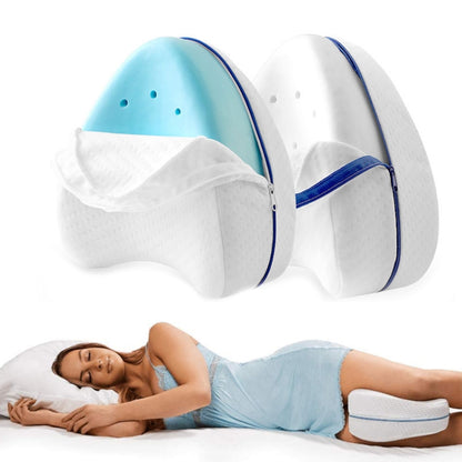 Body Memory Cotton Leg Pillow Sleeping Orthopedic Sciatica Back Hip Joint for Pain Relief(White Inner) - Cushions & Pillows by PMC Jewellery | Online Shopping South Africa | PMC Jewellery
