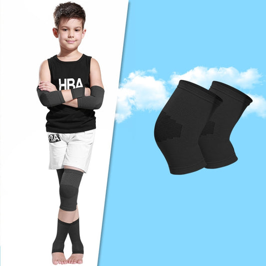 N1033 Child Football Equipment Basketball Sports Protectors, Color: Black Knee Pads(M) - Sports Safety by PMC Jewellery | Online Shopping South Africa | PMC Jewellery | Buy Now Pay Later Mobicred