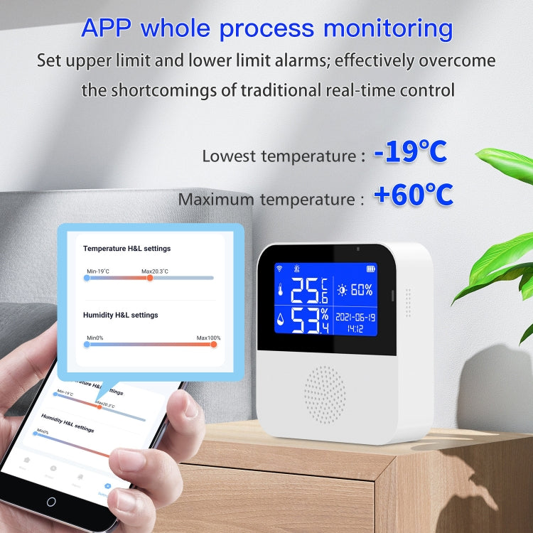 Tuya WIFI Temperature And Humidity Sensor With 2.9inch LCD Display,Spec: Only Sensor - Smart Switch by PMC Jewellery | Online Shopping South Africa | PMC Jewellery | Buy Now Pay Later Mobicred