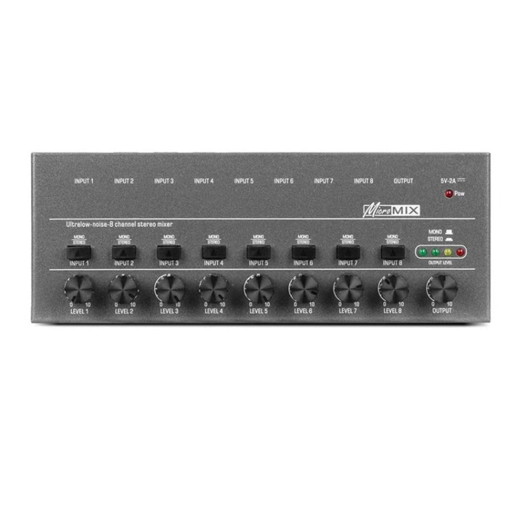 8 Way Mixer With Single Channel Stereo Switching Mini Signal Hybrid Small Audio - Live Sound Effects Processors by PMC Jewellery | Online Shopping South Africa | PMC Jewellery | Buy Now Pay Later Mobicred