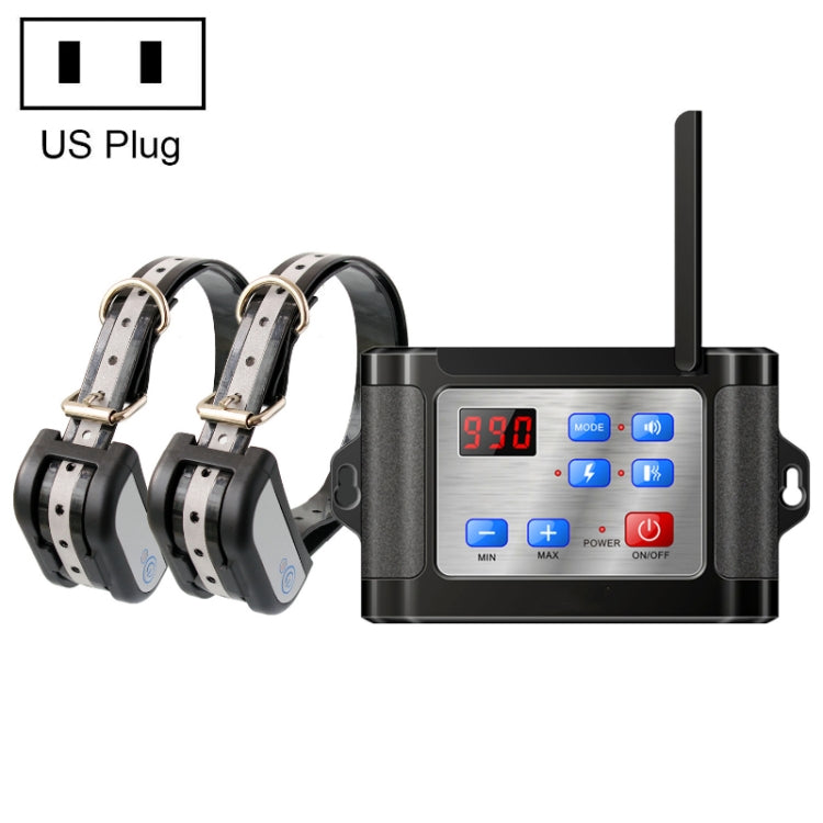 Outdoor Wireless Electronic Pet Fence Night Reflective Collar, Specification: One for Two(US Plug) - Training Aids by PMC TechLife | Online Shopping South Africa | PMC TechLife | Buy Now Pay Later Mobicred